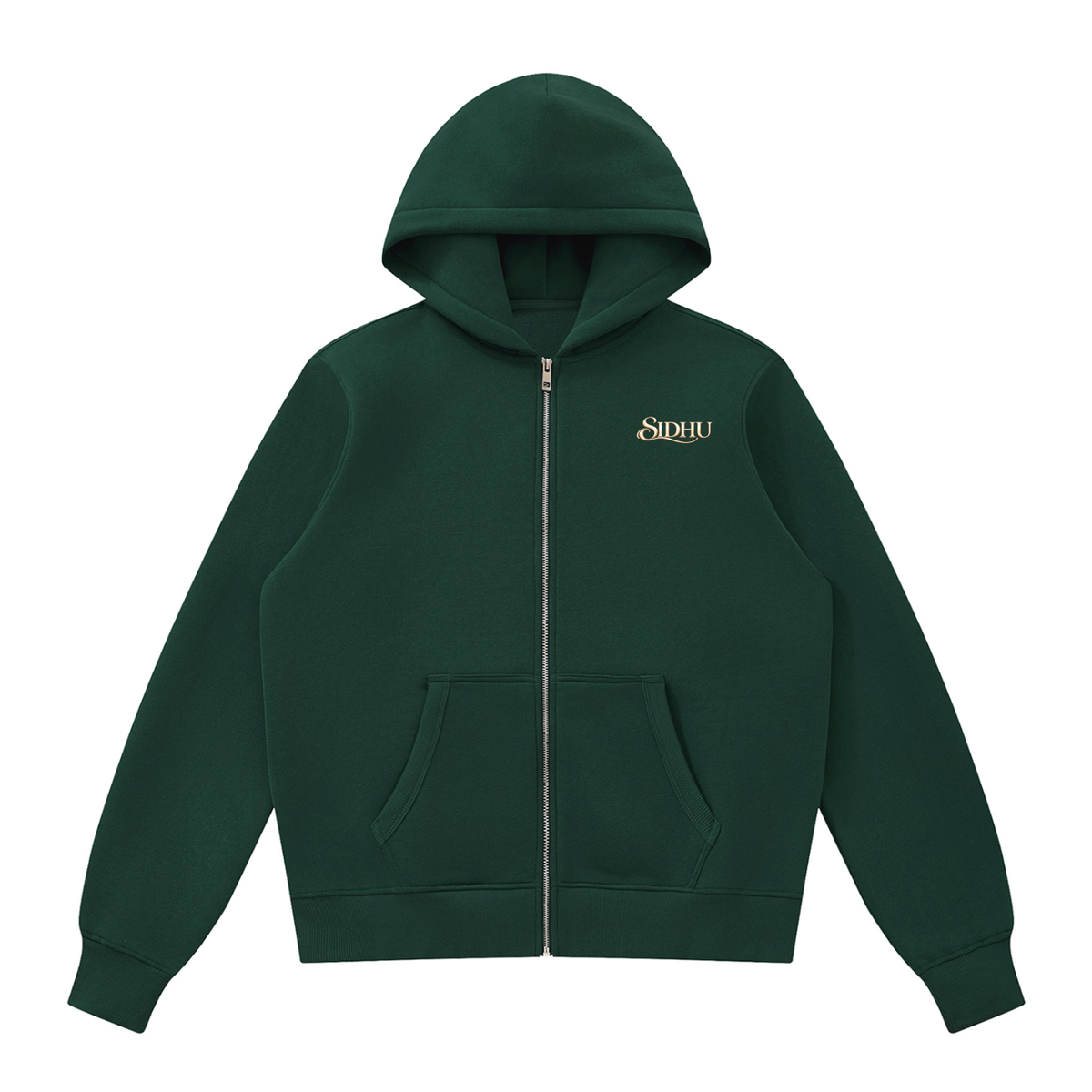 Sidhu- Built Different ||  Fleece Full Zip Hoodie