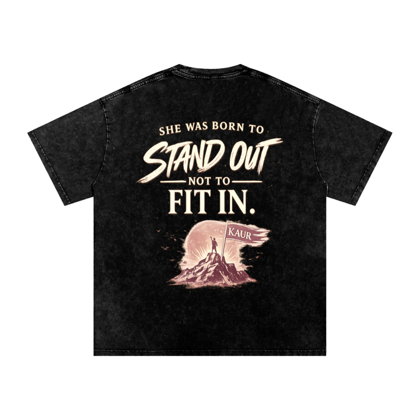 Stand Out Kaur - Snow Washed Oversized Tee