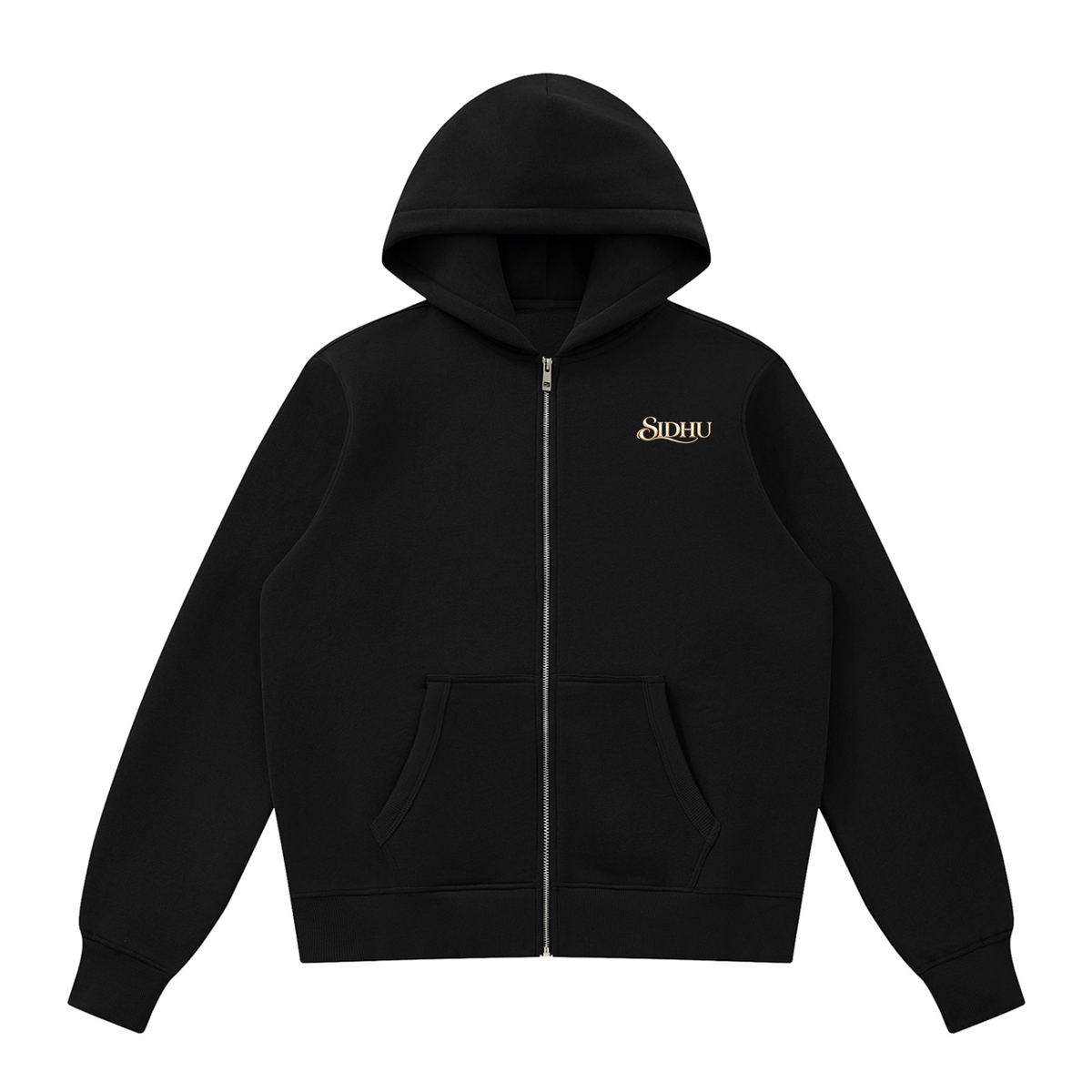 Sidhu- Built Different ||  Fleece Full Zip Hoodie