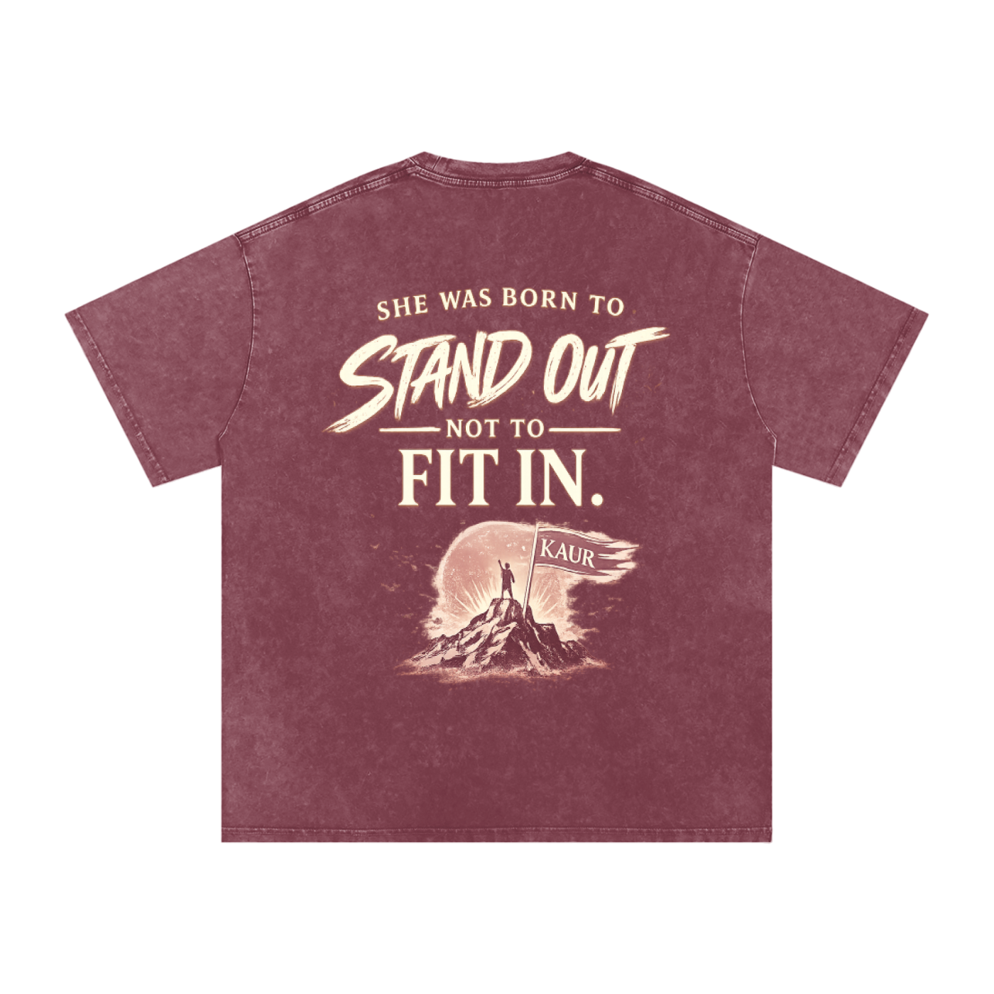 Stand Out Kaur - Snow Washed Oversized Tee