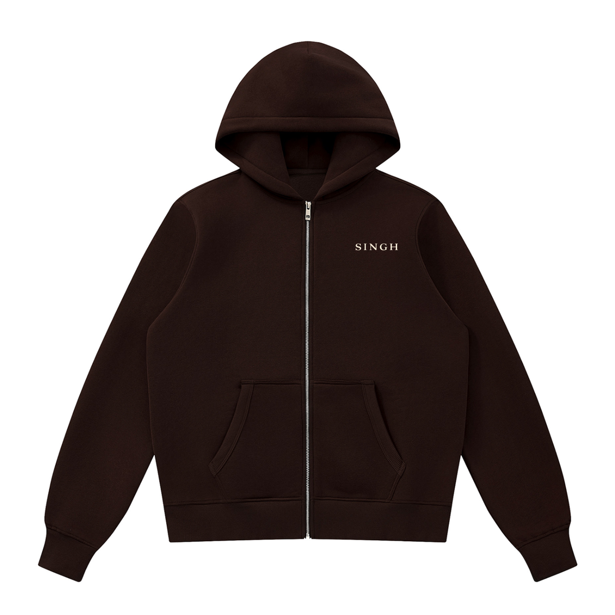 Singh Built on Values || Fleece Full Zip Hoodie