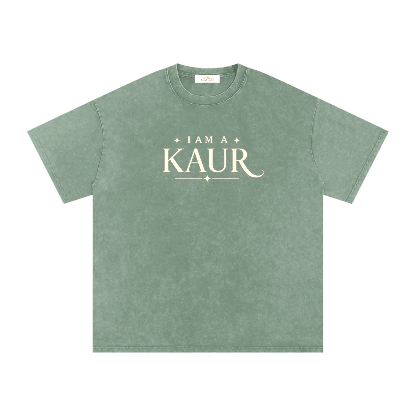 Stand Out Kaur - Snow Washed Oversized Tee