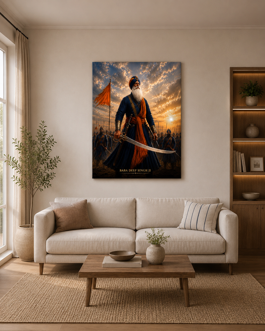 Baba Deep Singh Ji- Wall Art | Aluminum Print