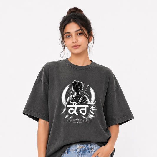 Mighty Kaur Vintage Wash Oversized Tee