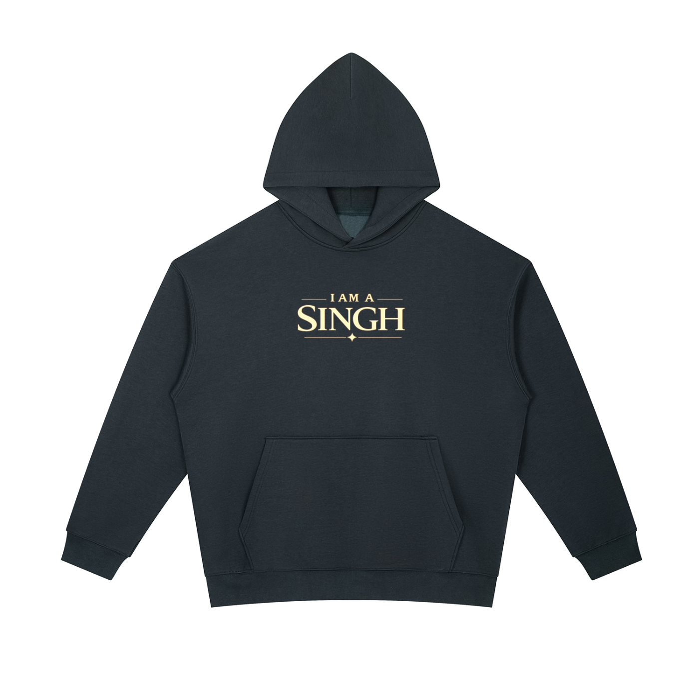 I am a Singh - Essential Heavyweight Hoodie (Front &Back)