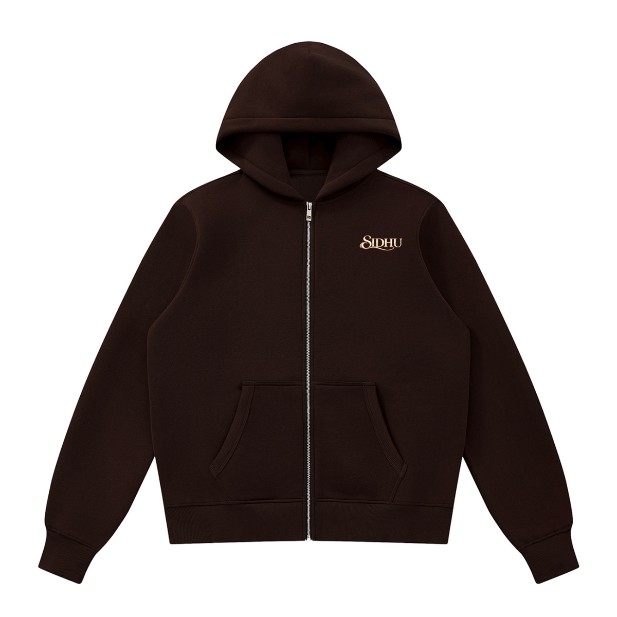 Sidhu- Built Different ||  Fleece Full Zip Hoodie