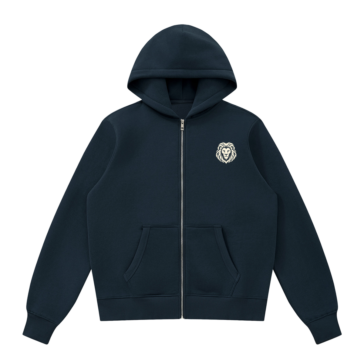 Singh- Walk with Courage || Fleece Full Zip Hoodie