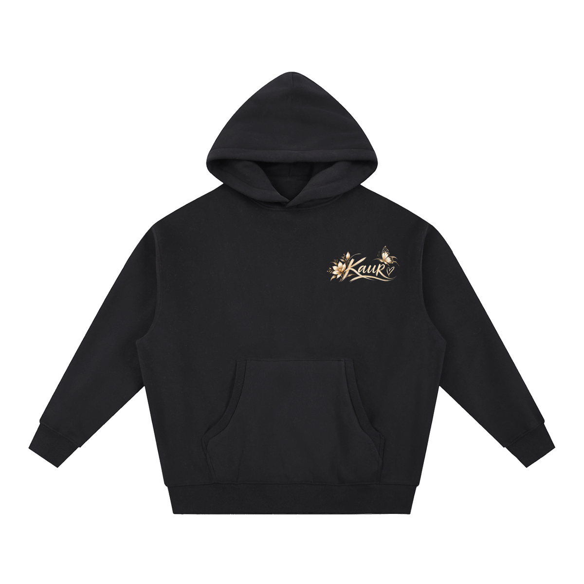 Kaur-Grace in Every Step || Oversized Boxy Fit Fleece Hoodie