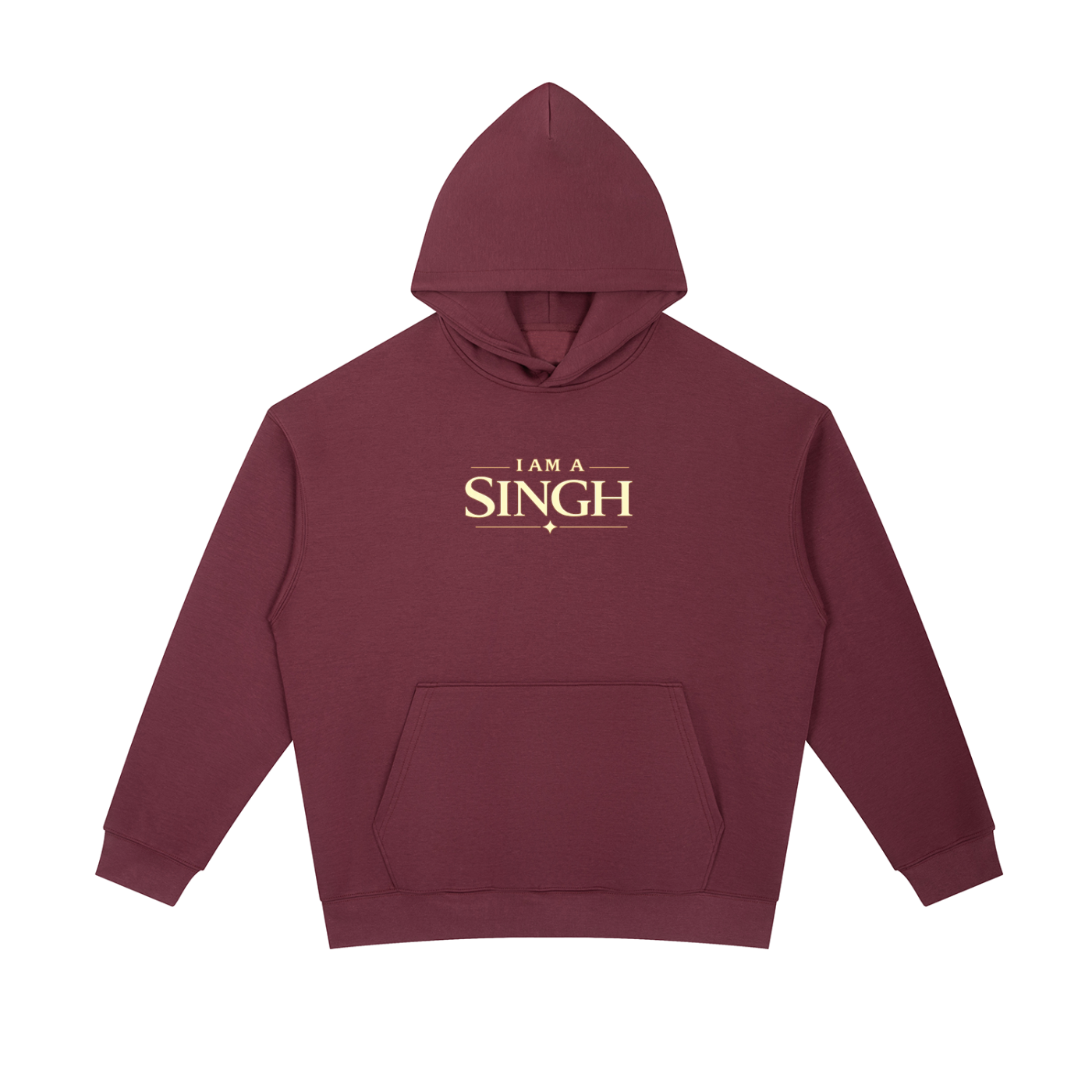 I am a Singh - Essential Heavyweight Hoodie (Front &Back)