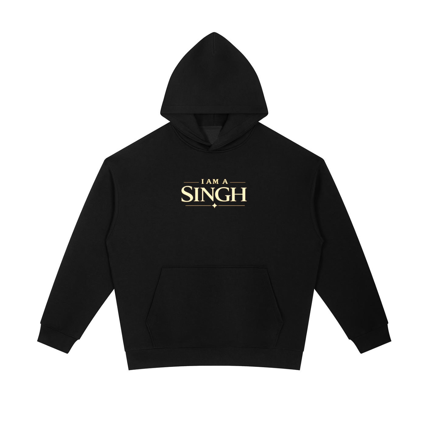 I am a Singh - Essential Heavyweight Hoodie (Front &Back)