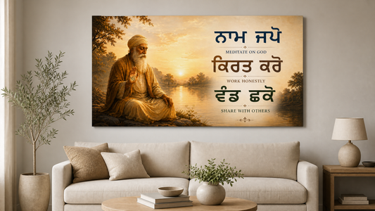 Guru Nanak Dev Ji's Teaching - Aluminum Print