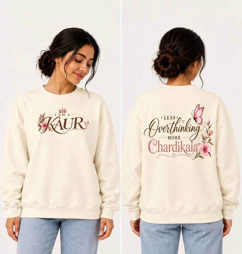 Kaur in Chardikala ||  Oversized Crewneck Sweatshirt