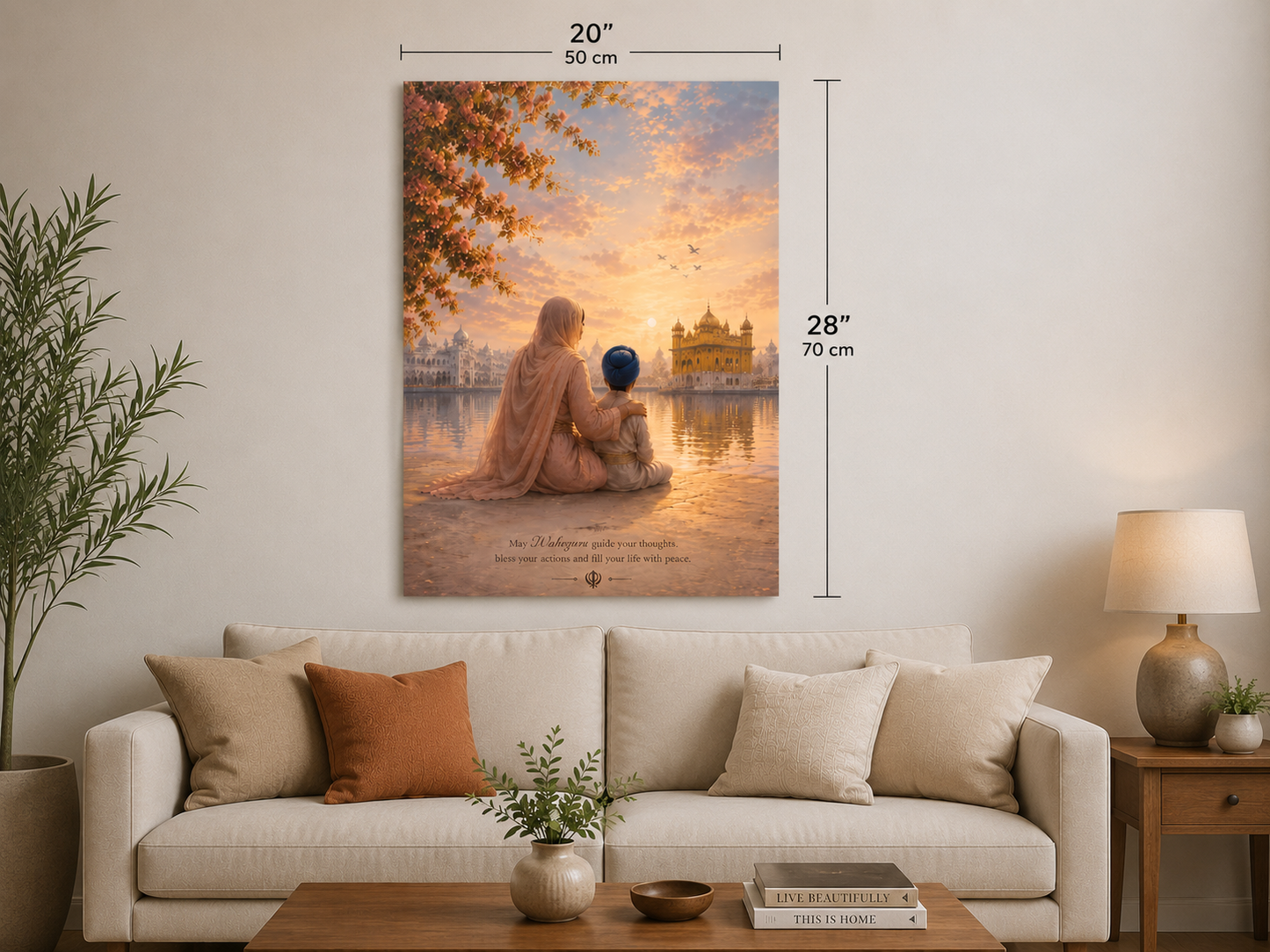 Guided by Waheguru - Aluminum Print