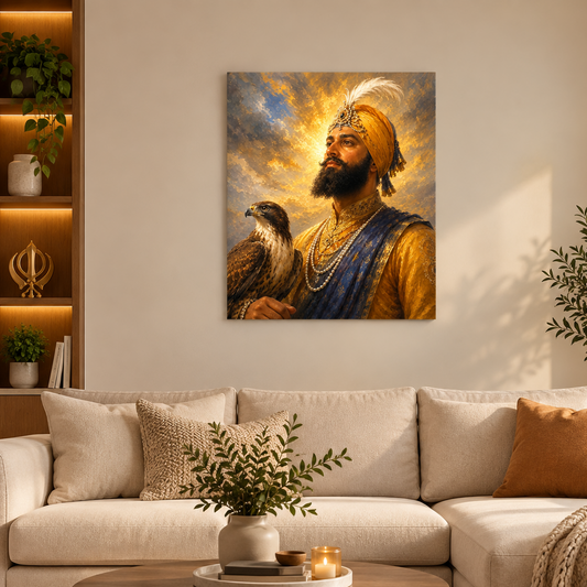 Guru Gobind Singh Ji || Sikh Wall Art|| Aluminum Print