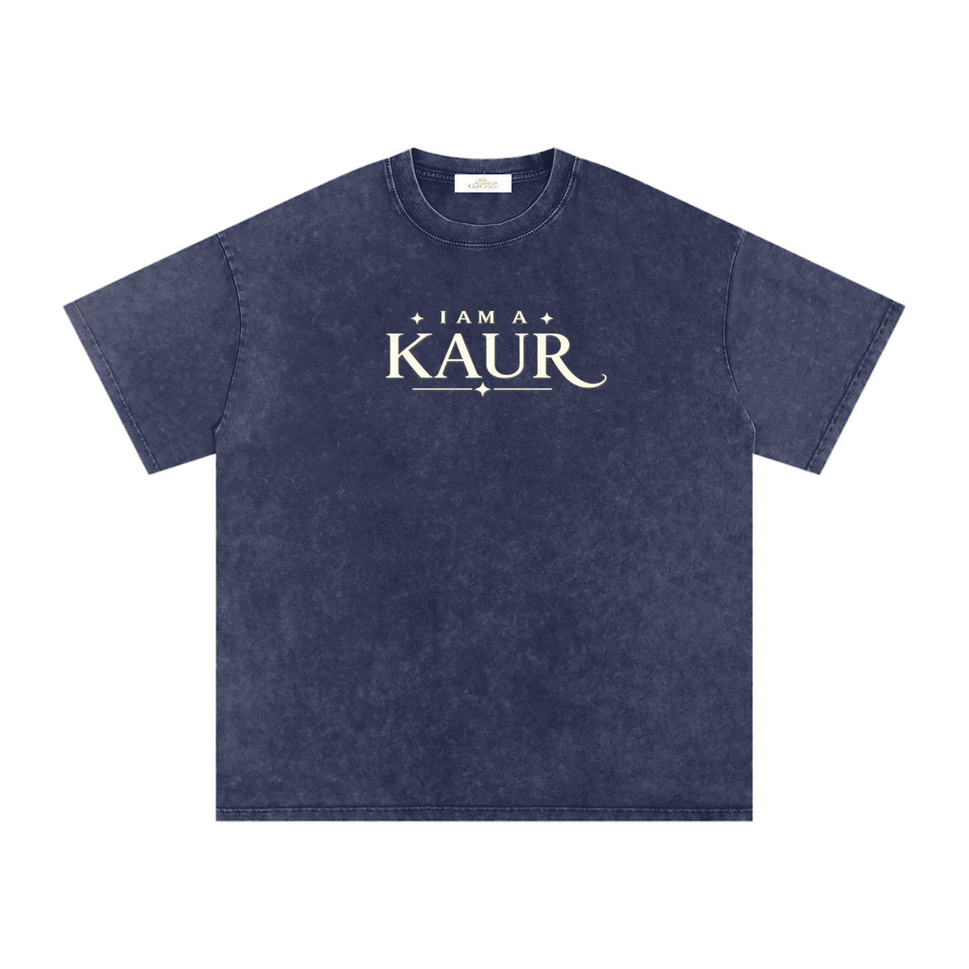 Fearless Lioness- Snow Washed Oversized Cotton Tee