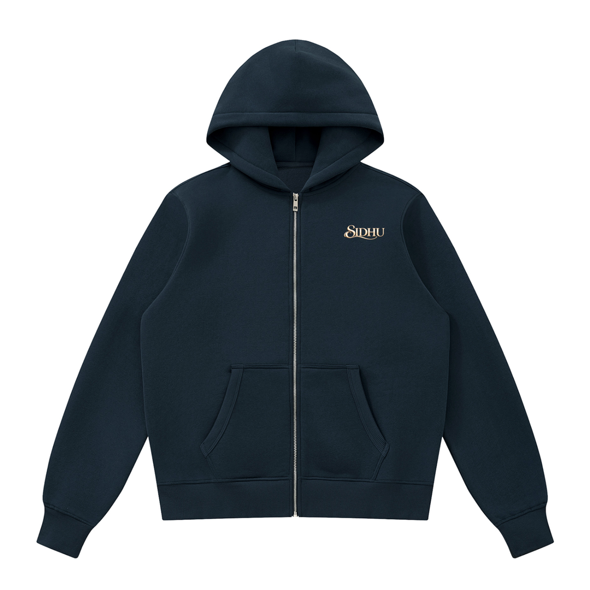 Sidhu- Built Different ||  Fleece Full Zip Hoodie