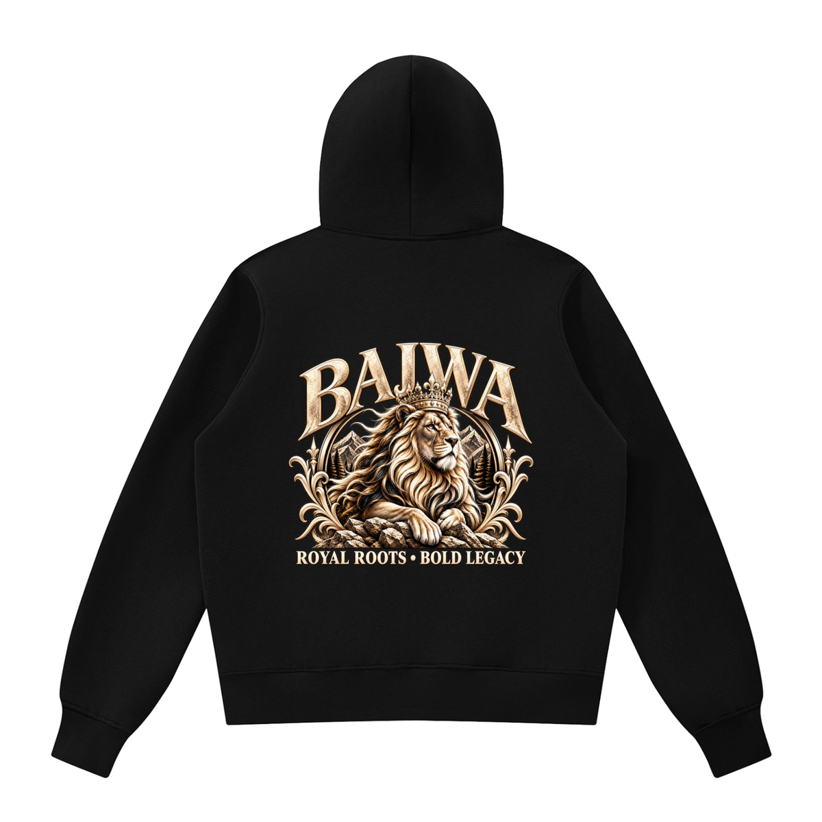 Bajwa- Royal Roots ||  Fleece Full Zip Hoodie