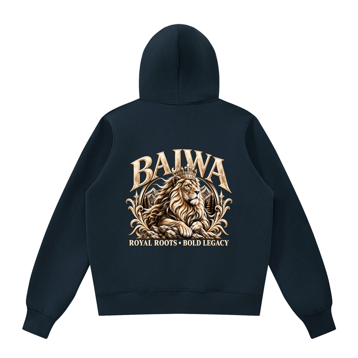 Bajwa- Royal Roots ||  Fleece Full Zip Hoodie