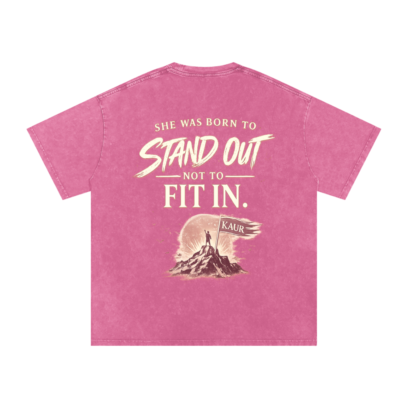 Stand Out Kaur - Snow Washed Oversized Tee