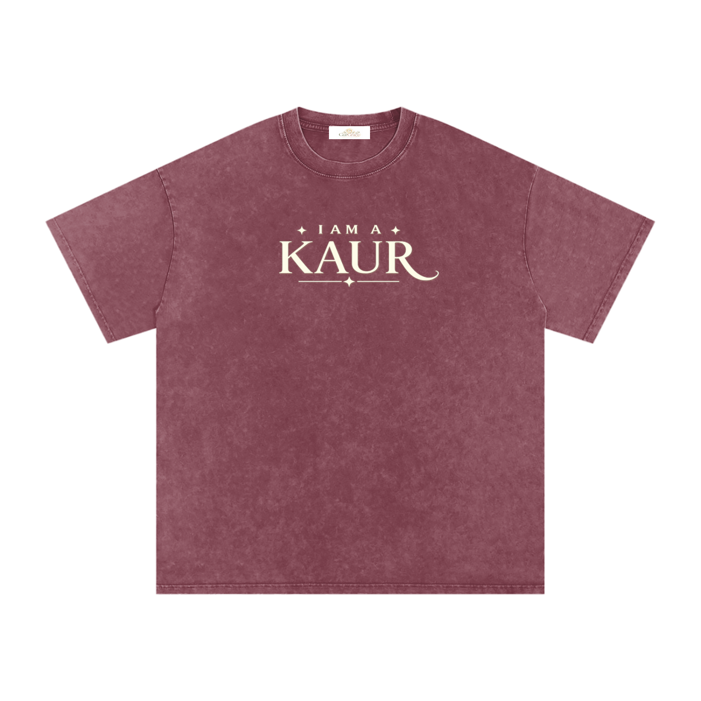 Fearless Lioness- Snow Washed Oversized Cotton Tee