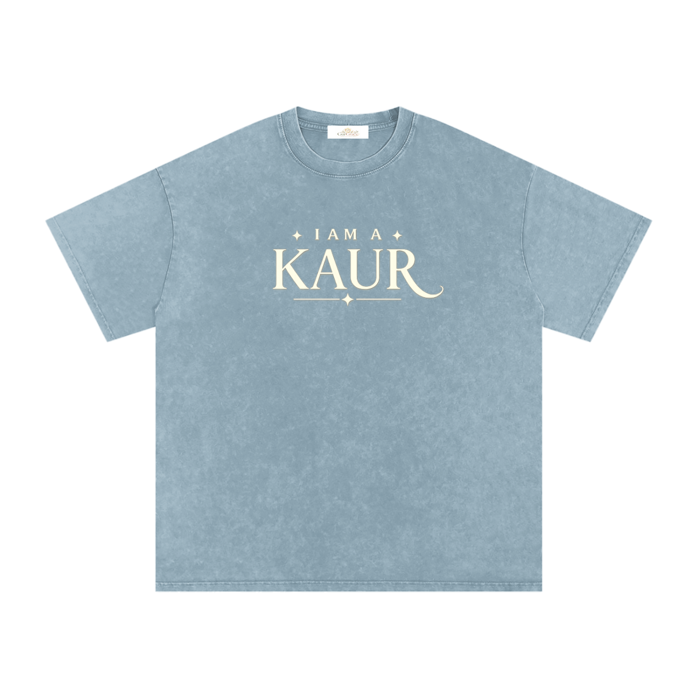 Stand Out Kaur - Snow Washed Oversized Tee