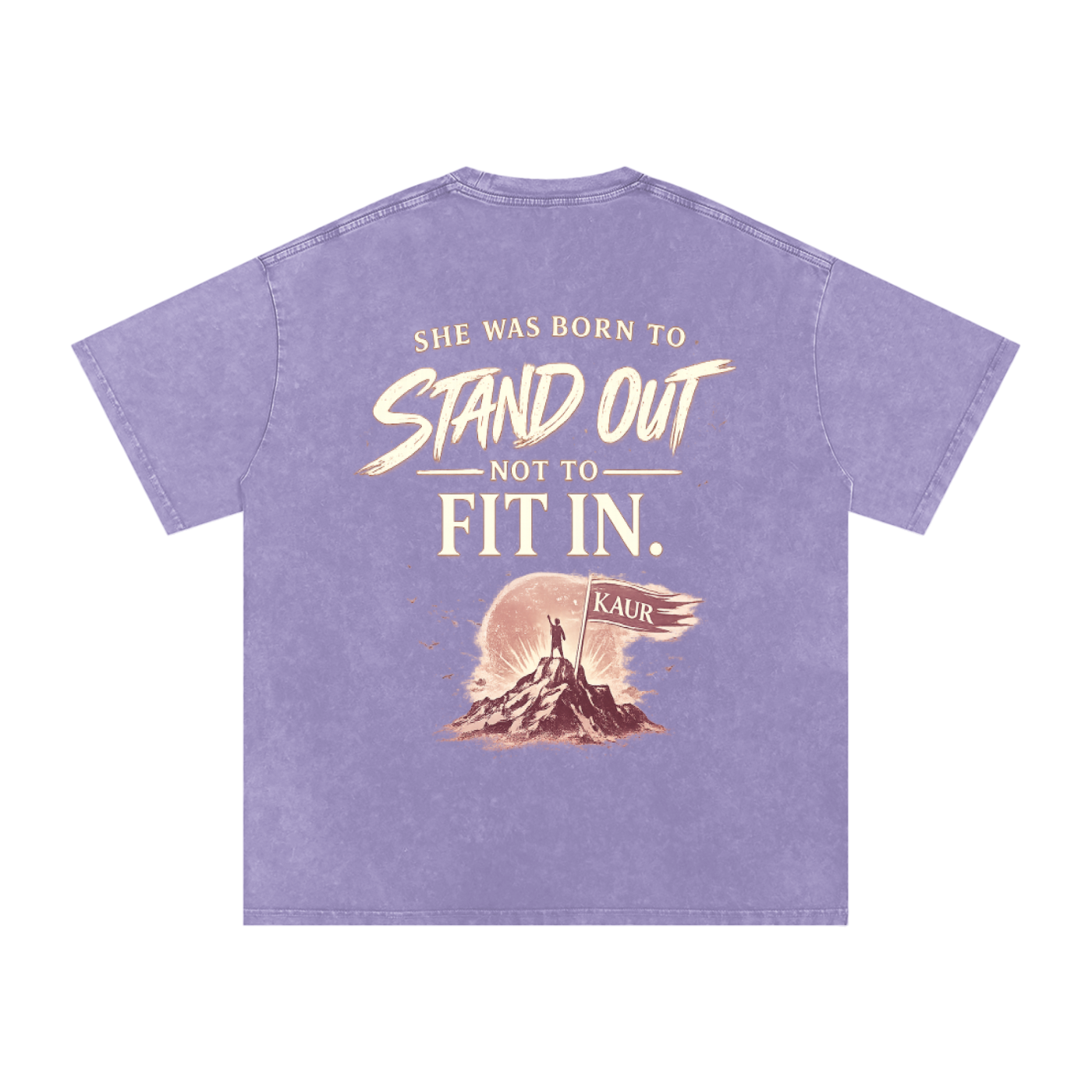 Stand Out Kaur - Snow Washed Oversized Tee