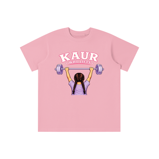 Kaur Who Lifts || Essential Kids T-shirt
