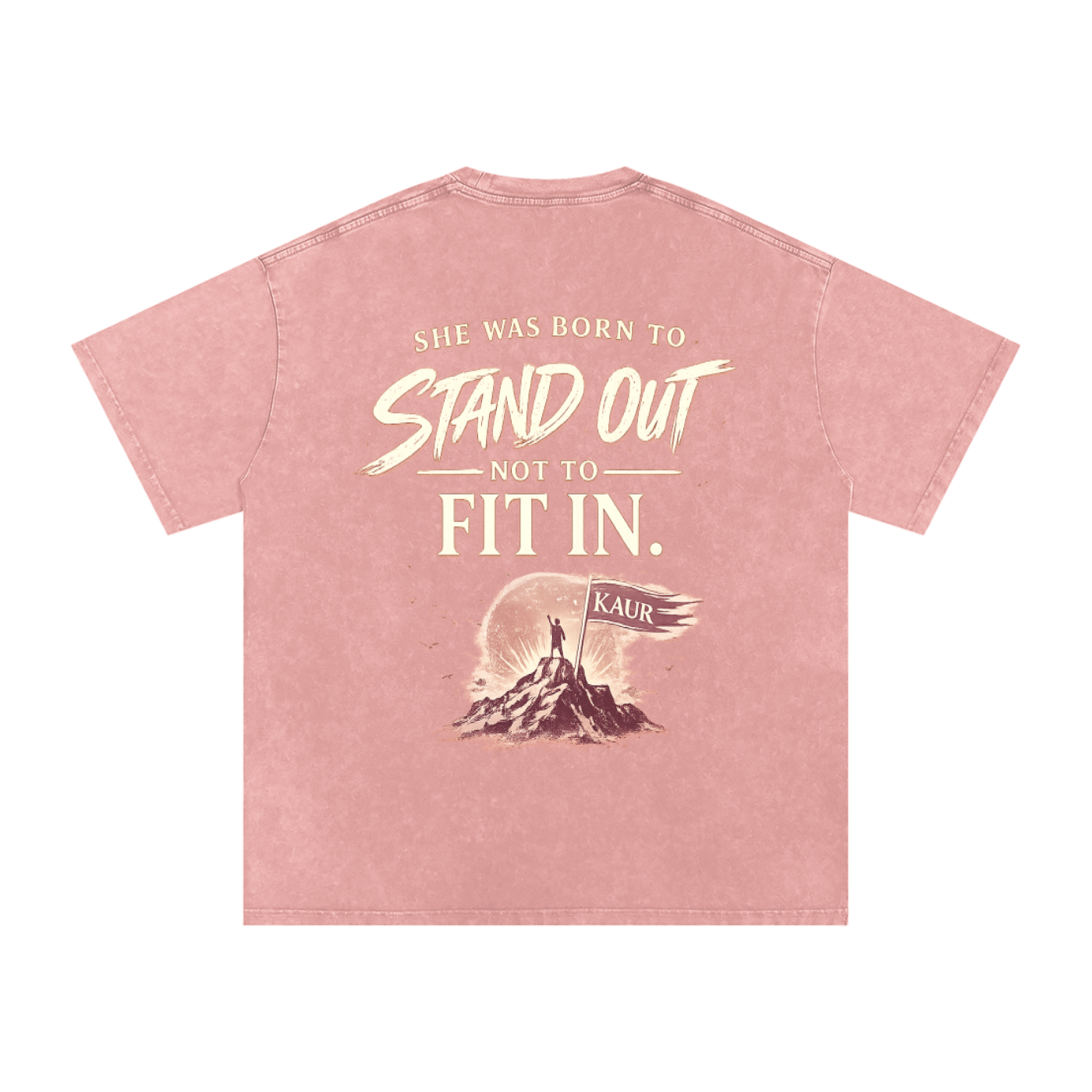 Stand Out Kaur - Snow Washed Oversized Tee