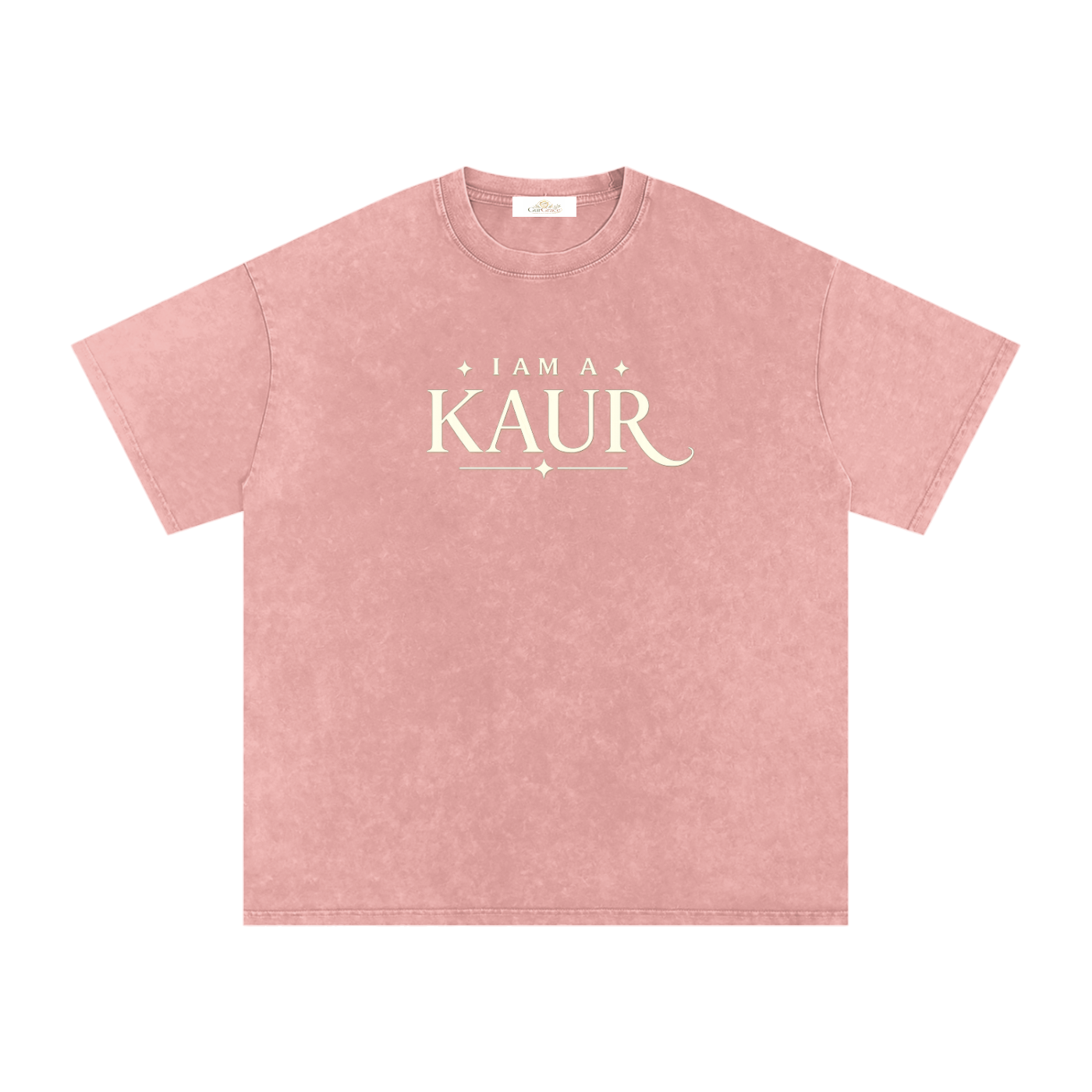 Stand Out Kaur - Snow Washed Oversized Tee